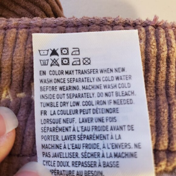 AMERICAN EAGLE SZ 0 Super Hi-rise A-Line Super Stretch Corduroy Zip Up Skirt - Picture 13 of 13